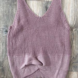 Lavender Knit Tank Top
